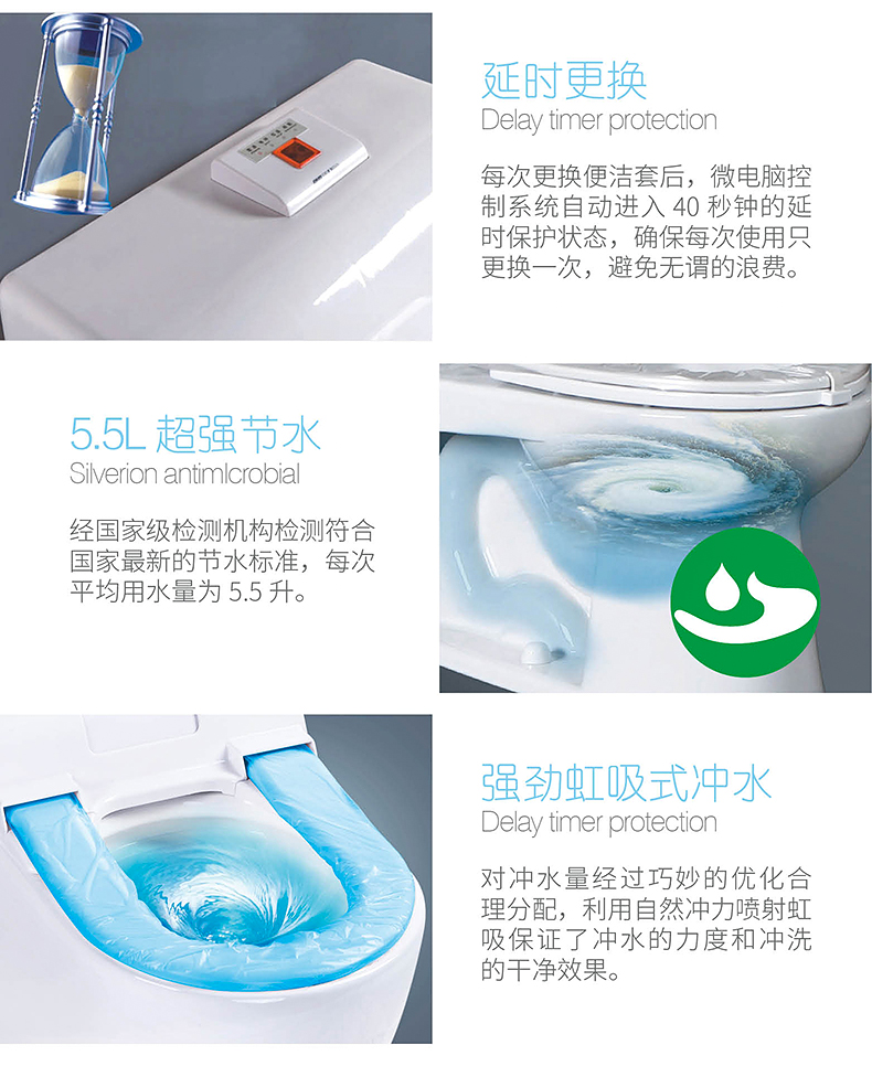 自动换套马桶